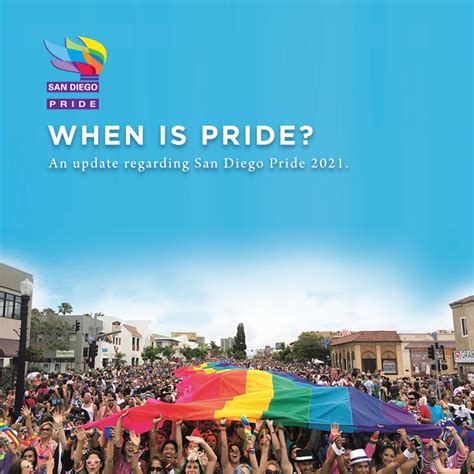 June is pride month to celebrate the lgbtq community. When is Pride 2021? - San Diego Pride