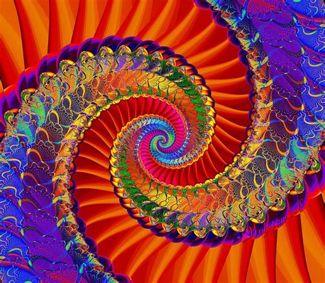 Fe Spiral Digital Art By Peggi Wolfe Pixels