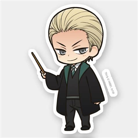 Anime Draco Malfoy Sticker Zazzle Гарри поттер рисунки Иллюстрации