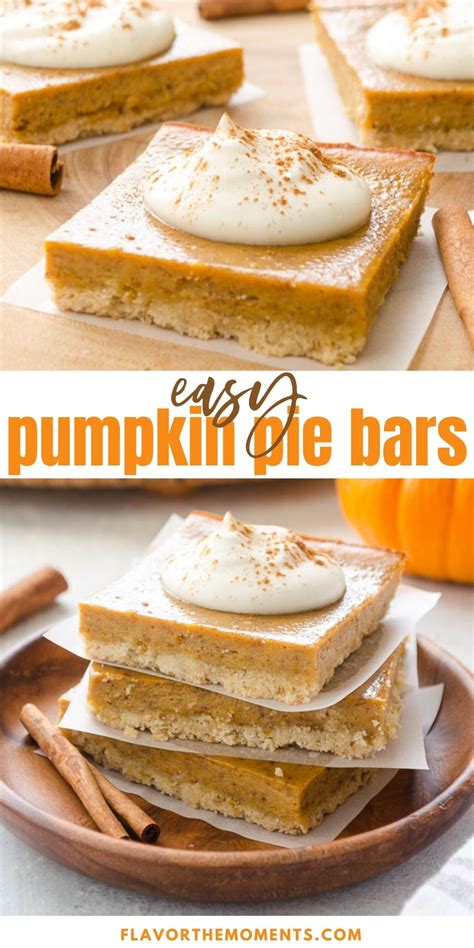 Easy Pumpkin Pie Bars Flavor The Moments