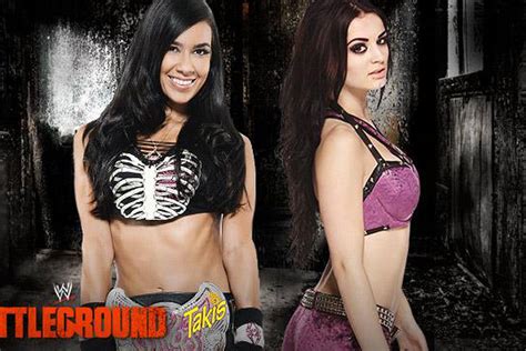 Wwe Battleground 2014 Match Card Preview Aj Lee Vs Paige Cageside Seats
