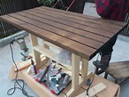 木工作品(DIY) 屋外テーブル制作 焼作業開始！ | 木工工作・DIY大好きじゅいきの趣味ブログ♪