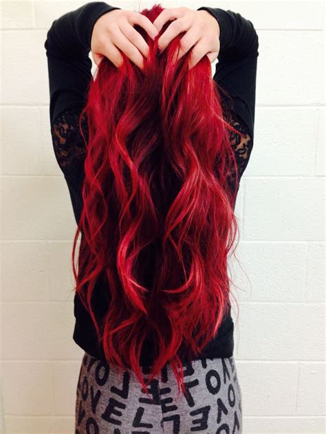 I went from my natural dark brown to blood red by using L ...