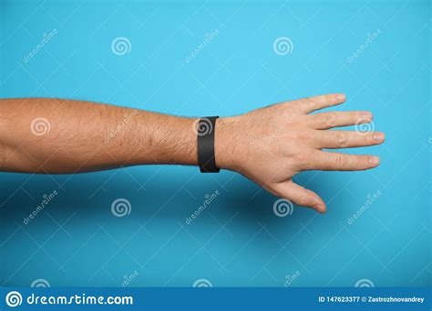 black party bracelet  hand  festival wristband concert event mockup stock image image