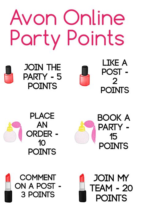 Party Points For Online Avon Party Avon Aus Avon Facebook Avon