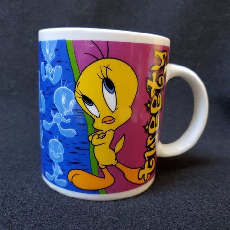 Vintage Looney Tunes Tweety Bird Coffee Cup Mug Ceramic Glossy Etsy