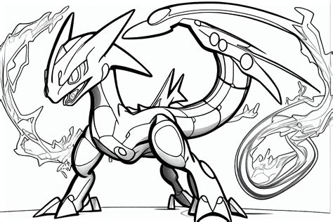 Pokemon Mega Rayquaza Coloring Pages
