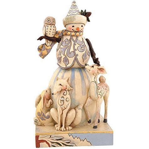 Jim Shore For Enesco Heartwood Creek Woodland Snowman With Animals