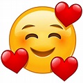Smiling face with three hearts emoji emoticon | Emoticon, Cool emoji ...