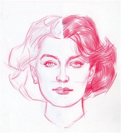 Female Head By Abdonjromero On Deviantart Human Drawing Drawing The