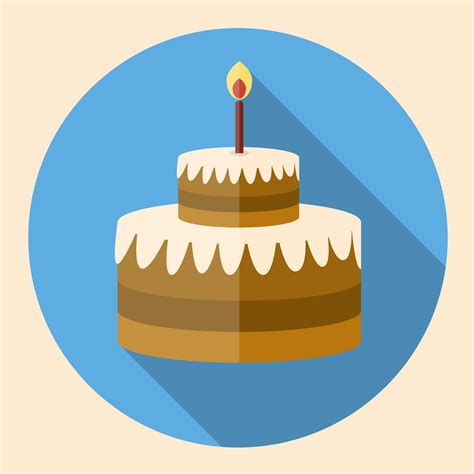 Birthday Cake Icon Birthday Cake Icon Royalty Free Vector Image