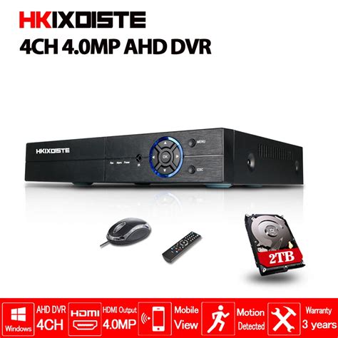Hkixdiste Hot 4ch Ahd Dvr 4mp Cctv Recorder Camera Onvif Network 4