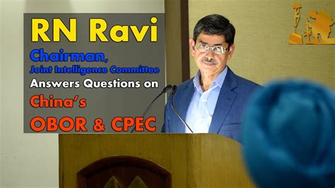 Rn Ravi Chairman Joint Intelligence Committee Answers Questions On