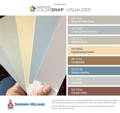 It is a perfect paint color for a dining room, hallway or a bedroom. Actual colors are upward, sea salt, napery, blissful blue ...