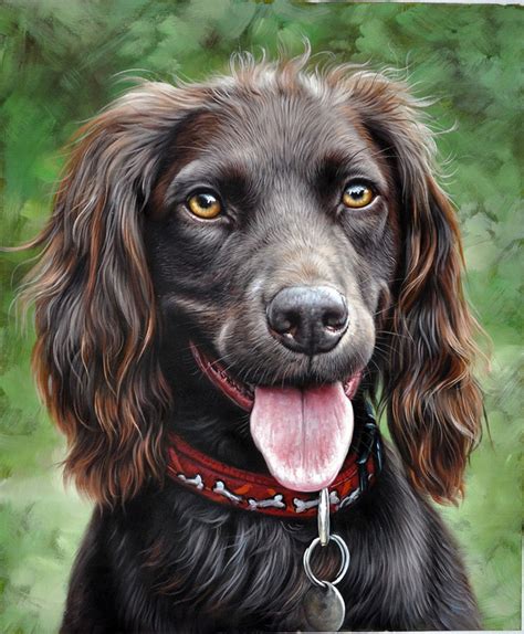 Gallery Of Hand Painted Dog Portraits Paintyourlife Aarons Gallery