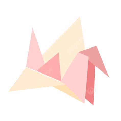 Paper Crane Clipart Transparent Png Hd Paper Crane Pink Flat Style