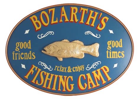 Camping Signs Personalized Signs Fish Camp