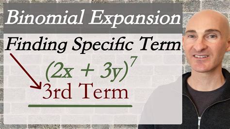 Binomial Expansion Find A Specific Term Youtube
