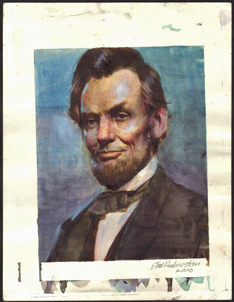 Joe Rubinstein Abraham Lincoln Painting In Steve Lipskys Abrham