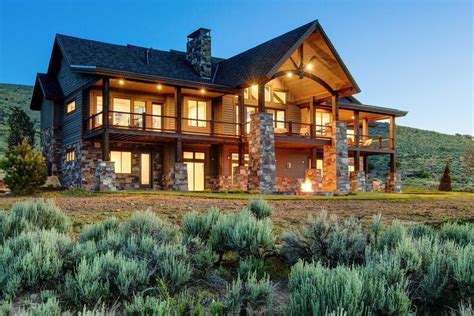 Modern Luxury Homes Exterior Rustic With Log Cabin Salt