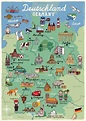 Mapa turístico de Alemania: atracciones turísticas y monumentos de Alemania