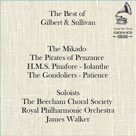 Best Of Gilbert And Sullivan Music Classical