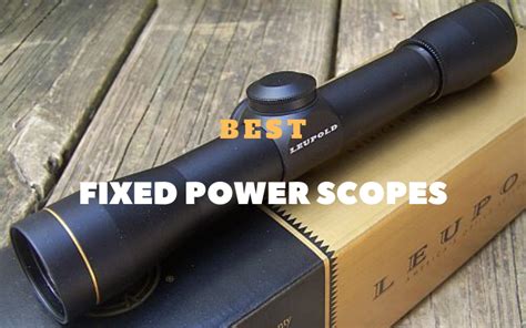 The 10 Best Fixed Power Scopes In 2024