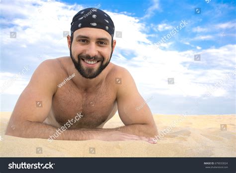 Handsome Guy On Sand Desert Stock Photo Edit Now 679033024