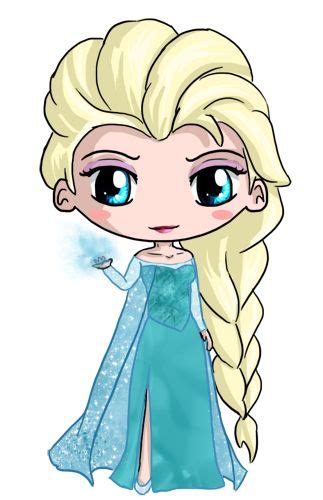 Elsa Chibi By Icypanther1 On Deviantart Dibujos Kawaii Princesas