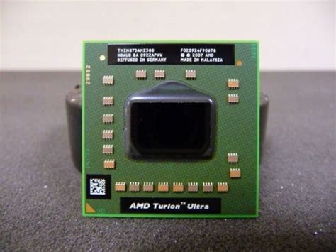 Amd Turion X2 Ultra Zm 87 24 Ghz Dual Core Tmzm87dam23gg Processor