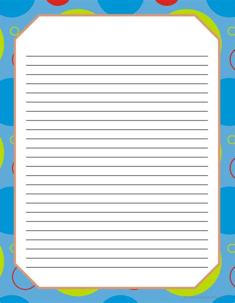 According to couponxoo's tracking system, there are currently 15 free printable lined paper with border pdf results. 5 Best Images of Printable Blank Writing Pages - Free Printable Kindergarten Writing Paper ...