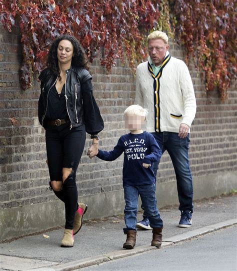 Boris Becker Looks With Wife Lilly As They Take Their Son Amadeus Out