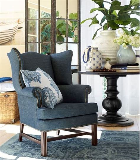 Hometown market sofa covers custom made for pottery barn pb basic armchair slipcover (pb basic chair (width: Vintage Inspiration at Pottery Barn | Slipcovers for ...