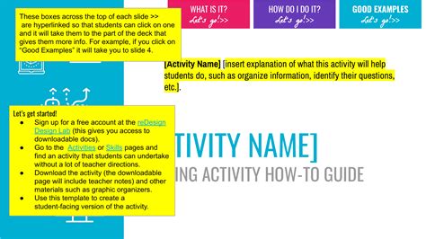 Design Template Learning Activity Guide Building21