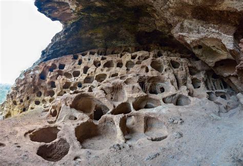 Cenobio De Valeron Caves On Grand Canary Island Spain Stock Image