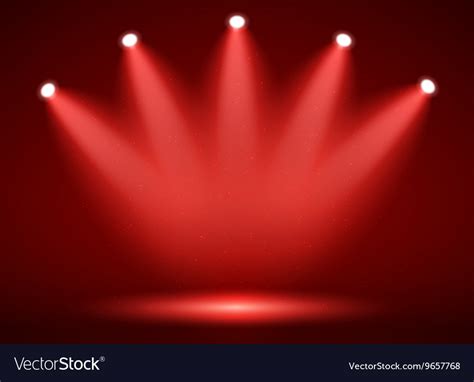 Spotlight On Stage For Your Design Colorful Light Vector Image