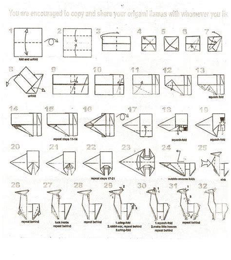 Make Your Own Origami Llama Origami Llama Origami Diagrams Origami