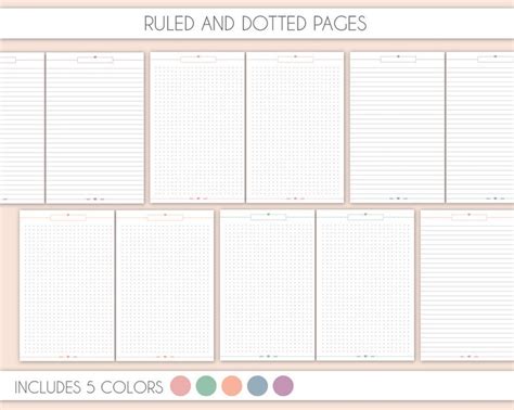 Half Size Planner Essential Pack Weekly Planner Monthly Etsy