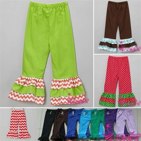 Hot Sale Polka Dot Baby Pants Girls Ruffle Pants Child Pants Lc80041
