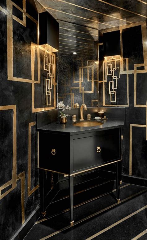 25 Black And Gold Bathroom Decor Ideas Digsdigs