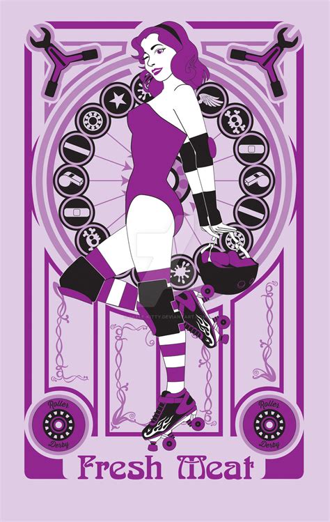 Roller Derby Girl By Skele Kitty On Deviantart