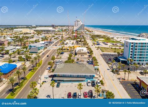 Tourist Destination Daytona Beach Fl Aerial Photo Editorial Stock Image