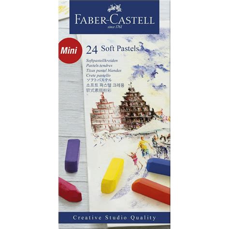 Faber Castell Soft Pastel Half Length Sticks Box Of 24