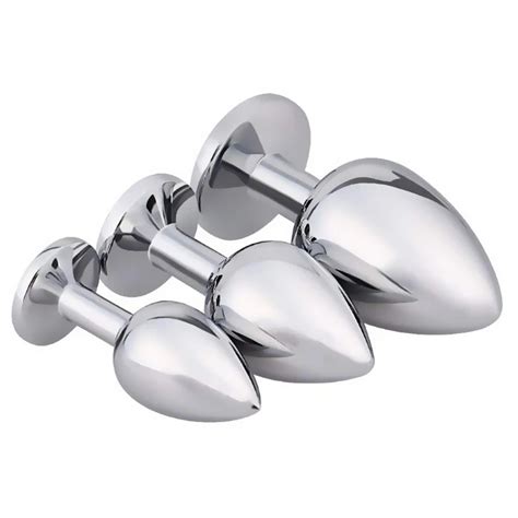Factory Wholesale Silver Anal Plug Stainless Steel With Jewel Cheap Anal Sex Toys Dilator Multi