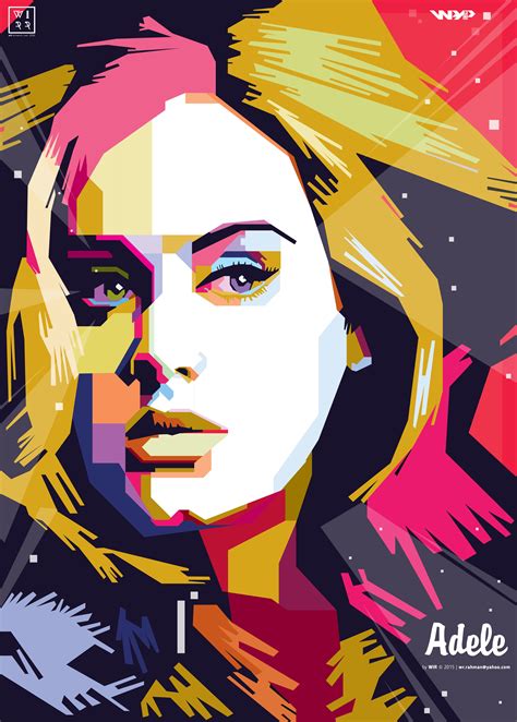 Adele In Wpap By Wir For Order Wr Pop Art Portraits