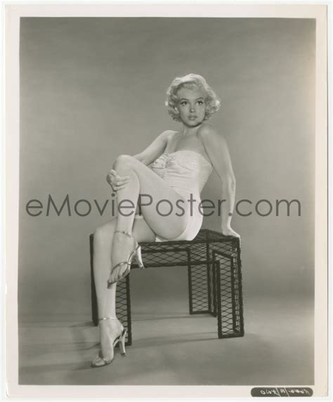 2h620 marilyn monroe 8 25x10 still 1950s full length sexy seated portrait in