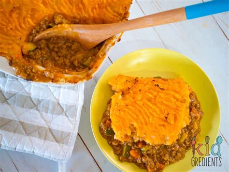 This one has a secret ingredient for extra savouriness. Meat free shepherd's pie - Kidgredients