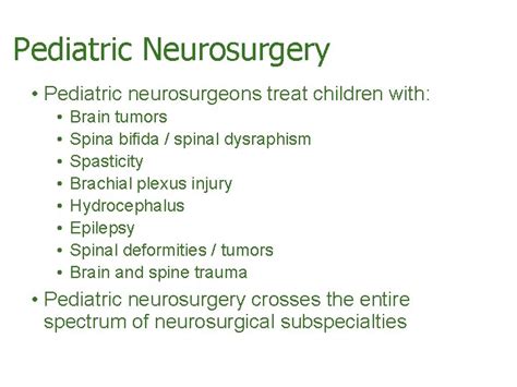 Introduction To Neurosurgical Subspecialties Pediatric Neurosurgery Brian L