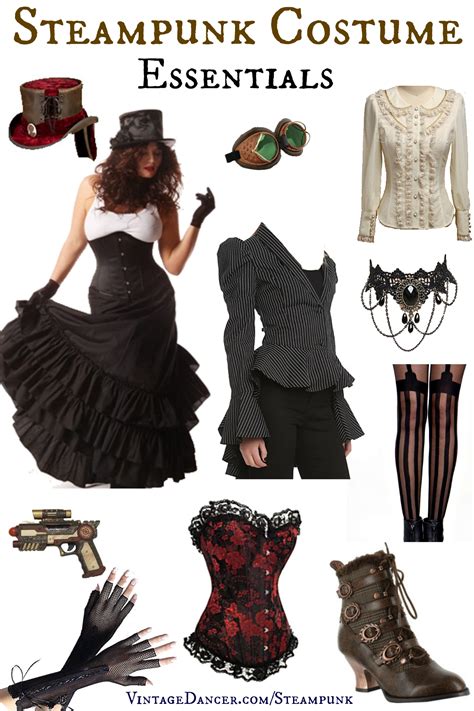 Steampunk Costume For Women Steampunk Fashion Brown Blue Clothing