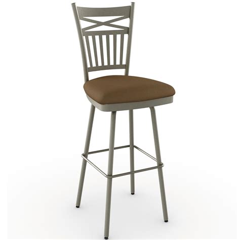 Amisco Countryside Customizable 26 Garden Swivel Counter Stool With